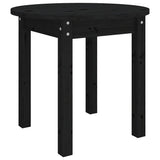 Vidaxl salontafel ø 45x40 cm massief grenenhout zwart