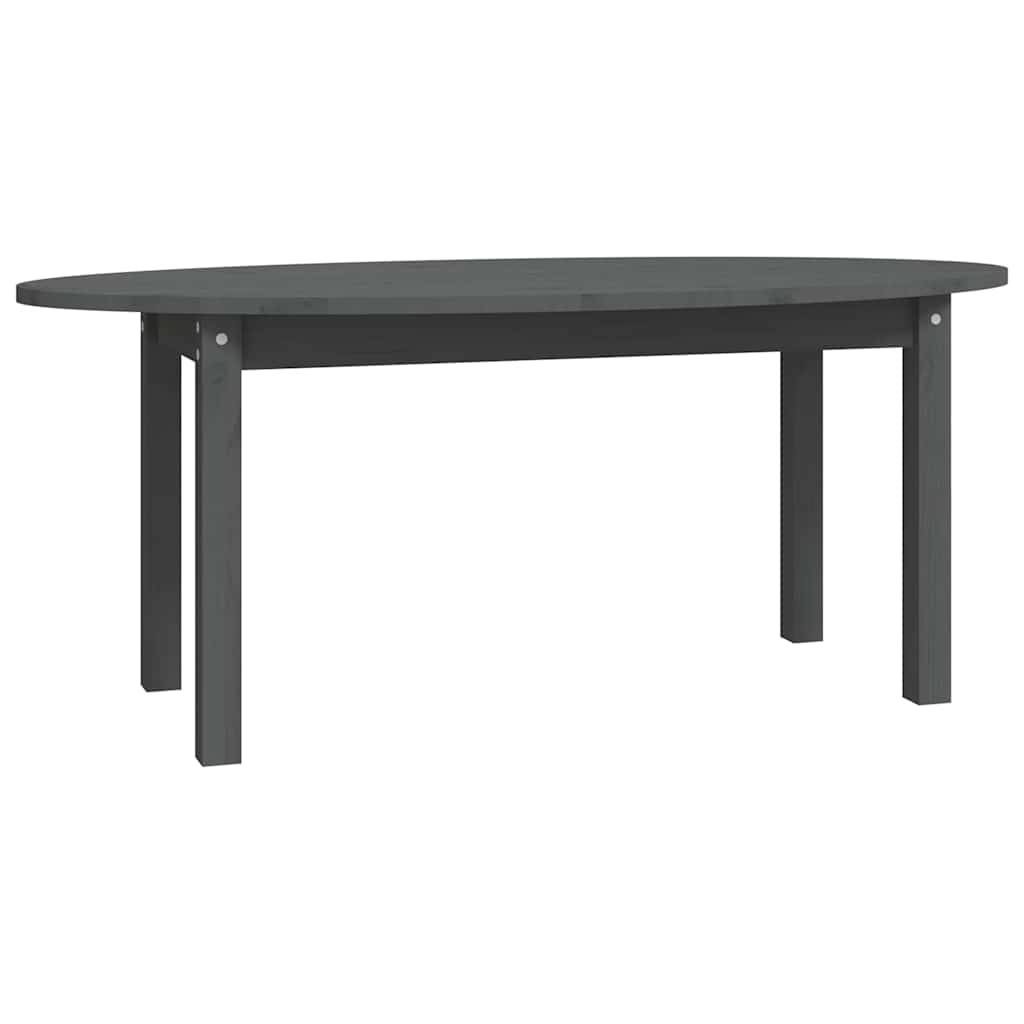 Vidaxl salontafel 110x55x45 cm massief grenenhout grijs