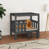 Vidaxl Hundekorb 75,5 x 63,5 x 70 cm Festkiefergrau