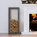 Vidaxl Fireplace 80x25x100 cm Solid pine Gray