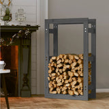 Vidaxl -Kamin 60 x 25 x 100 cm Festkiefergrau