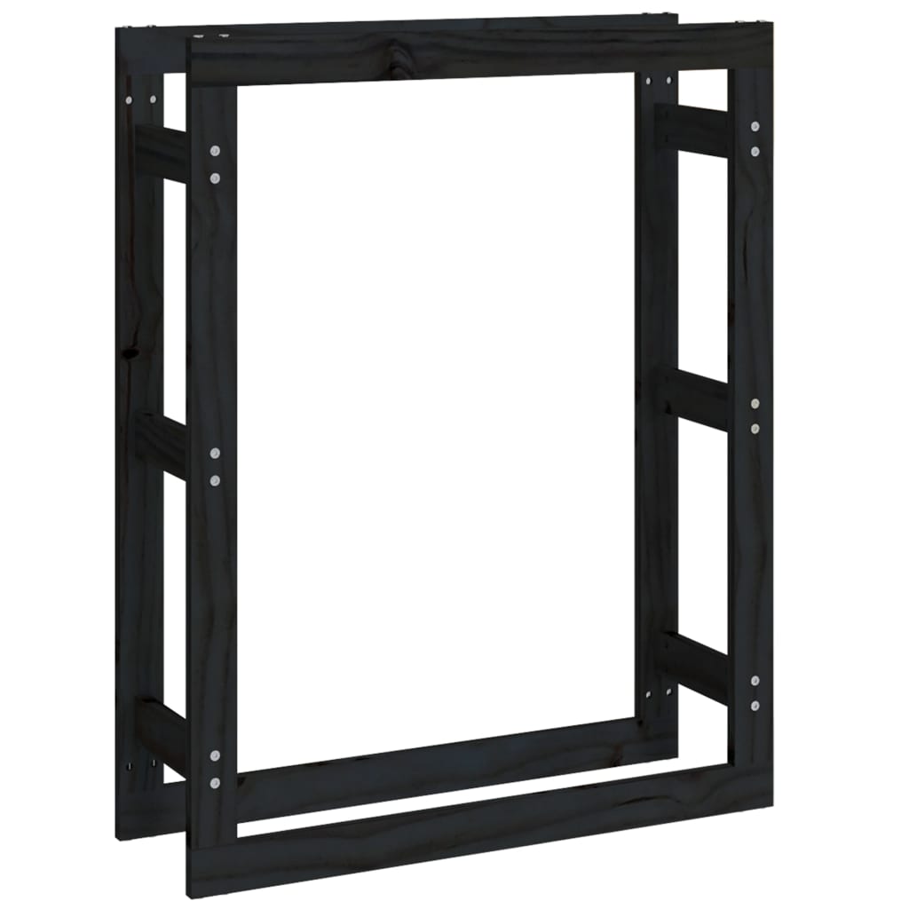 Fidaxl Fichette 80x25x100 cm Pine solide noir