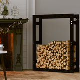 Fidaxl Fichette 80x25x100 cm Pine solide noir