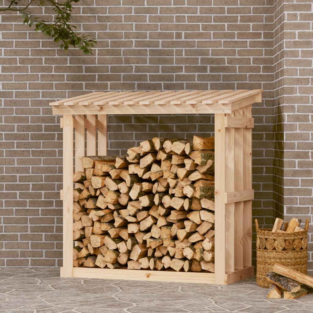 Vidaxl Fireplace Trek 108x64.5x109 cm Pine solide