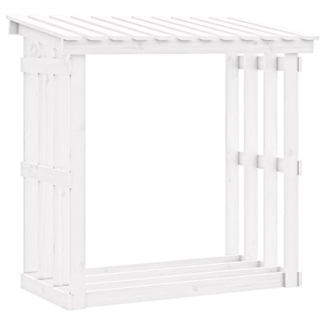 Vidaxl haardhoutrek 108x64,5x109 cm massief grenenhout wit