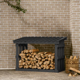 Vidaxl -Kamin Trek 108x64.5x77 cm Festkiefergrau