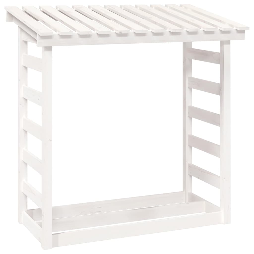 Vidaxl Fireplace Trek 108x64.5x110 cm Pine solide blanc