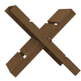 Vidaxl Houtblockhalter 47x39.5x48 cm Festkiefer Honigbraun