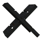 Vidaxl Holzblockhalter 47x39.5x48 cm Festkiefer schwarz