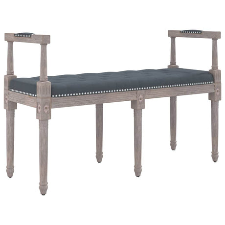 Vidaxl bankje 110x40x70 cm fluweel donkergrijs