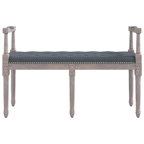 Vidaxl bankje 110x40x70 cm fluweel donkergrijs