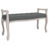 Vidaxl bankje 110x45x60 cm stof donkergrijs