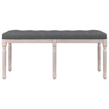 Vidaxl bankje 110x40x49 cm stof donkergrijs