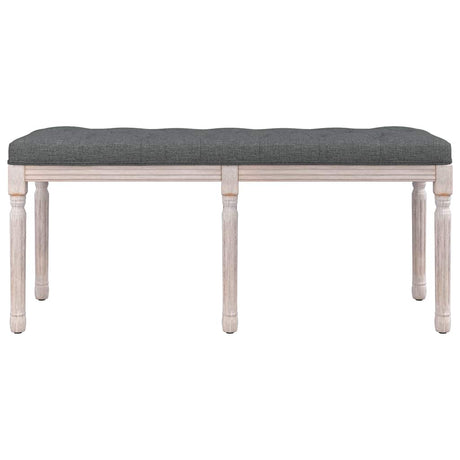 Vidaxl bankje 110x40x49 cm stof donkergrijs