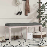 Vidaxl bankje 110x40x49 cm stof donkergrijs