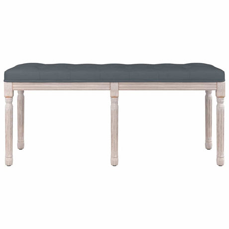 Vidaxl bankje 110x40x49 cm fluweel donkergrijs