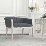 Vidaxl bankje 98x56x69 cm fluweel donkergrijs