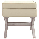 Vidaxl opbergkruk 45x45x49 cm linnen beige