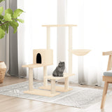 VidaXL Cat furniture with Sisal scratching posts 94.5 cm cream -colored