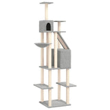 Vidaxl -Katzenmöbel mit Sisal -Kratzerposten 201 cm hellgrau