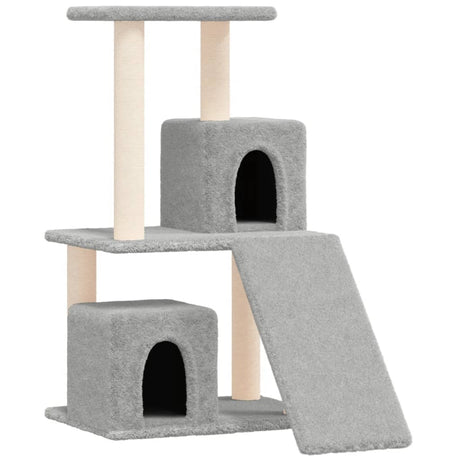 Vidaxl -Katzenmöbel mit Sisal -Kratzerpfosten 82 cm hellgrau