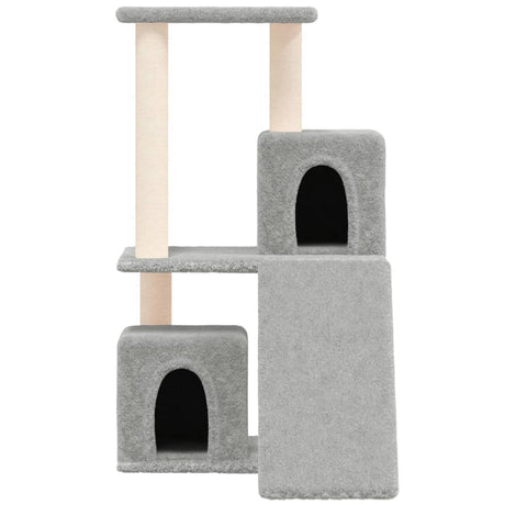 Vidaxl -Katzenmöbel mit Sisal -Kratzerpfosten 82 cm hellgrau