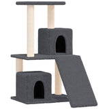 Vidaxl cat furniture with sisal scratching posts 82 cm dark gray