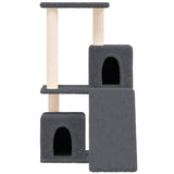 Vidaxl cat furniture with sisal scratching posts 82 cm dark gray