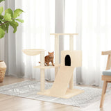 Vidaxl -Katzenmöbel mit Sisal -Kratzerpfosten 82 cm creme -geläutet