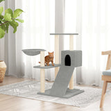 Vidaxl Cat Furniture con graffi di sisal 82 cm grigio chiaro