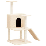 Vidaxl -Katzenmöbel mit Sisal -Kratzerpfosten 109 cm Creme -Colored