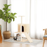 Vidaxl -Katzenmöbel mit Sisal -Kratzerpfosten 109 cm Creme -Colored