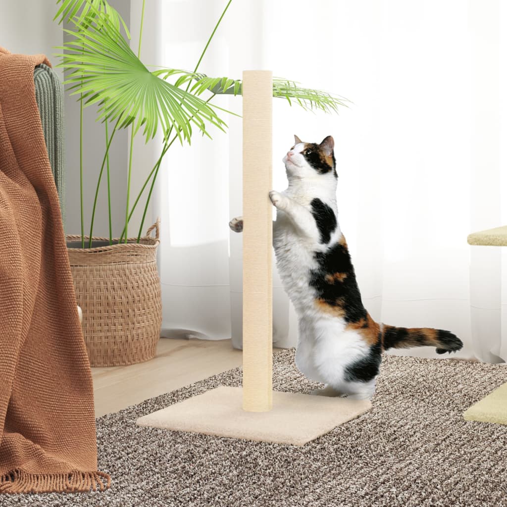 Vidaxl Scratching Post 35x35x70 cm Cream