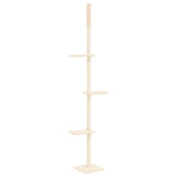 Vidaxl Katzenmöbel vom Boden bis zur Decke 267,5-297,5 cm cremefarben