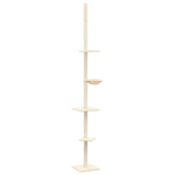 Vidaxl Cat Furniture Pavimento al soffitto 263,5-289,5 cm color crema