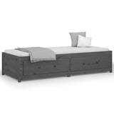 Vidaxl slaapbank 90x200 cm massief grenenhout grijs