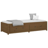 Vidaxl slaapbank 90x200 cm massief grenenhout honingbruin