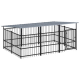 Vidaxl Hond Kennel mam Daach 5,63 m² Stol