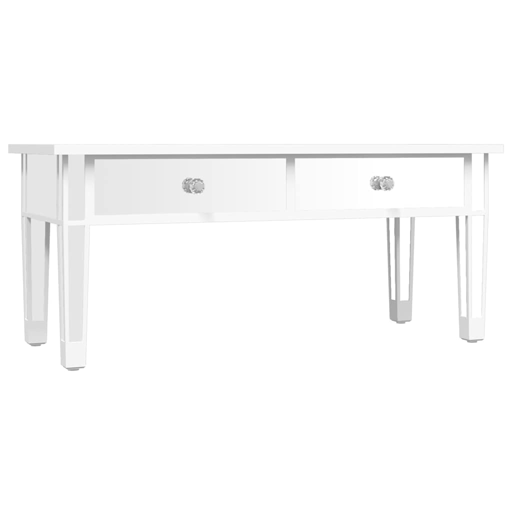 Vidaxl salontafel gespiegeld 106x45x45 cm bewerkt hout en glas