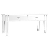 Vidaxl salontafel gespiegeld 106x45x45 cm bewerkt hout en glas