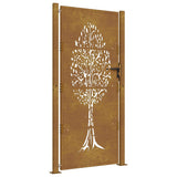 Vidaxl Poort 105x180 cm Baumdesign Cortenstaal
