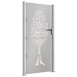 Vidaxl Poort 105x205 cm Cortenstaal Boom Design