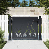Vidaxl -Anschluss mit Grasdesign 105 x 80 cm Stahl Anthrazit -geläutet