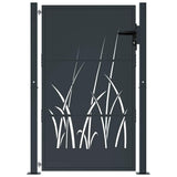 VIDAXL -Anschluss 105x155 cm mit Grasdesign Stahl Anthrazit -gelöscht