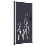 VIDAXL -Anschluss 105x180 cm mit Grasdesign Stahl Anthrazit -gelöscht