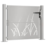 Vidaxl Poort Grass Design 105x80 cm Cortenstaal