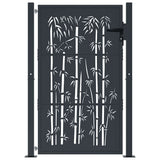 VIDAXL-Anschluss mit Bamboo-Design 105x155 cm Stahl Anthrazitfarben
