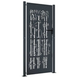 VIDAXL-Anschluss mit Bamboo-Design 105x180 cm Stahl Anthrazitfarben
