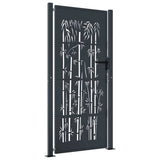 VIDAXL-Anschluss mit Bamboo-Design 105x205 cm Stahl anthrazitfarben