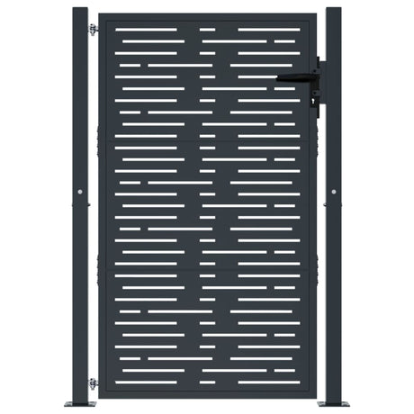 VIDAXL -Anschluss 105x130 cm mit quadratischer Stahl -Anthrazit -ausgelöst